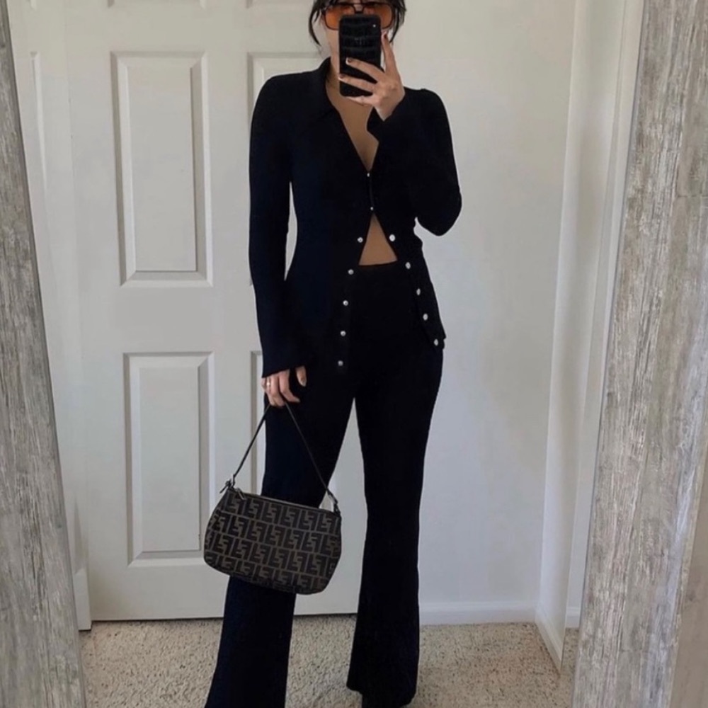 Danielle Bernstein Snap Up Sweater